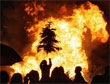 Kerstboomverbranding © Wikimedia Commons